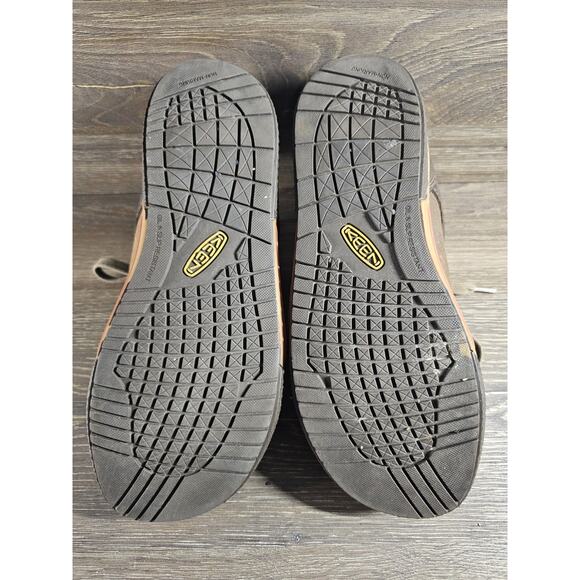 Keen Destin low ASTM F2413-11 Steel Toe EH Rated Two Tone Brown Lace Up Sz 9 - Picture 8 of 9